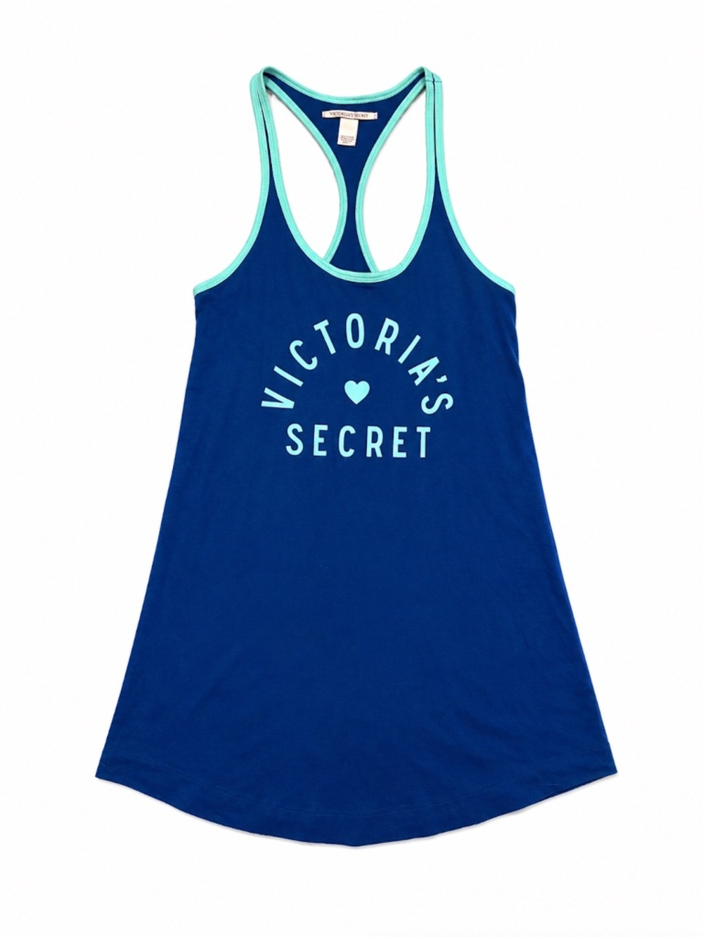 Victoria’s Secret Blue Racerback Sleep Shirt / Lounge Tank XS